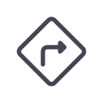 Turn Right SVG Icon
